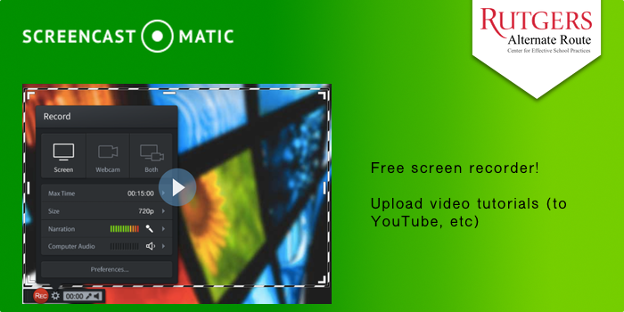 Screencastmatic - Free screen recorder! Upload video tutorials (to YouTube, etc).