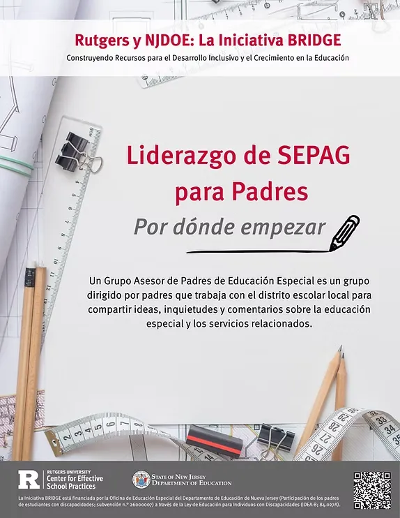 Parent SEPAG Leadership- Where to Start Guide spanish