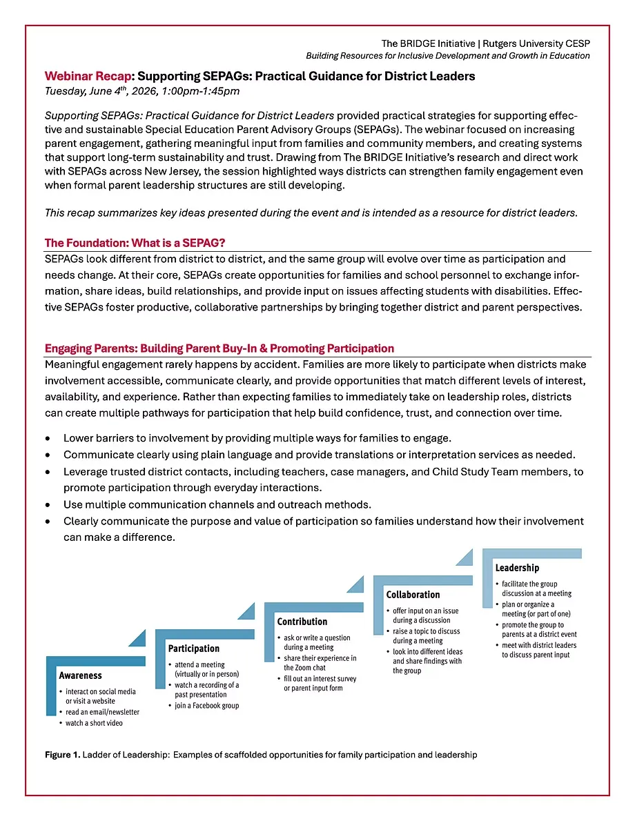 Supporting SEPAGs- Practical Guidance for District Leaders english